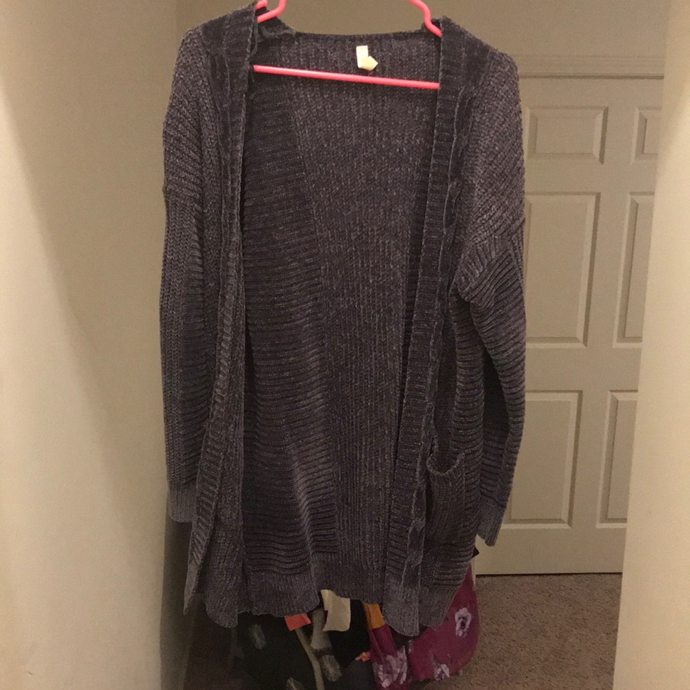 Chenille cardigan